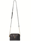 Gaby Quilted Lambskin Chain Cross Bag Black - SAINT LAURENT - BALAAN 4