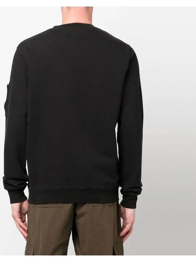 Brushed Emerized Diagonal Fleece Sweatshirt Black - CP COMPANY - BALAAN 5