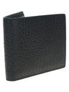 Stitched Leather Bifold Half Wallet Black - MAISON MARGIELA - BALAAN 3