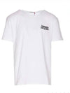 Men's Logo Embroidery Short Sleeve T-Shirt White - ALEXANDER MCQUEEN - BALAAN 2