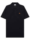 Cotton Polo Shirt Black - ETRO - BALAAN 1