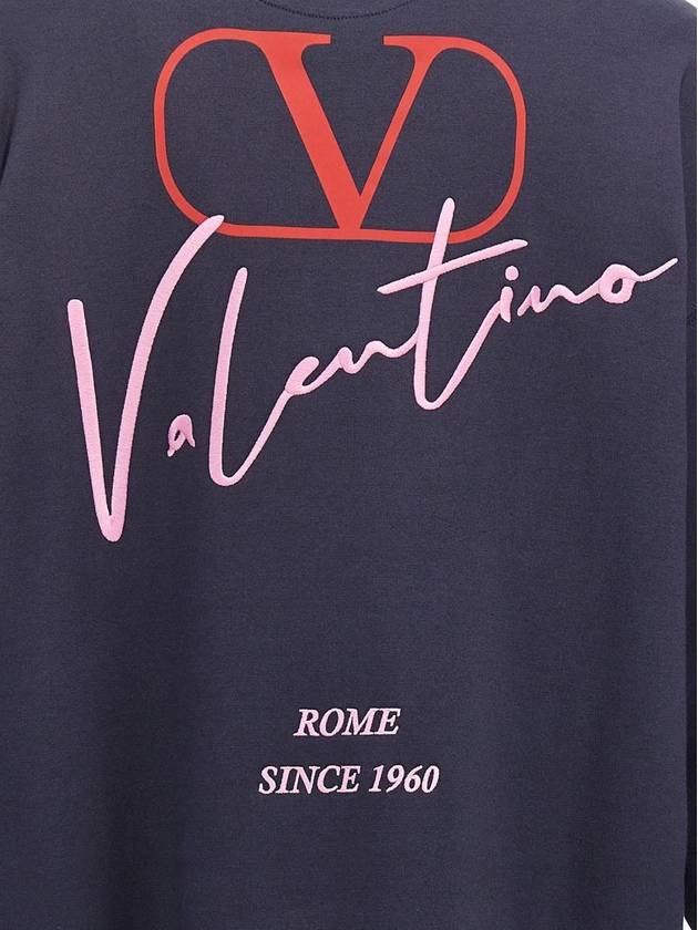 Valentino Garavani Valentino Logo Embroidery Hoodie - VALENTINO - BALAAN 4