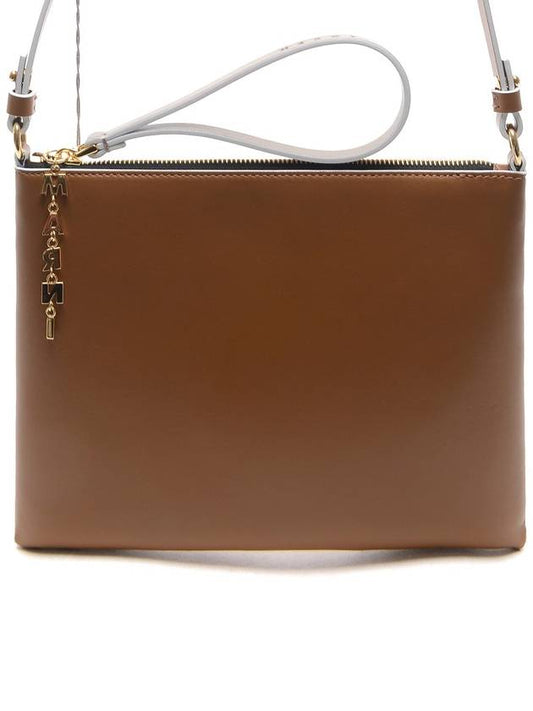 Women's Two-tone Clutch Bag Brown Orange - MARNI - BALAAN.