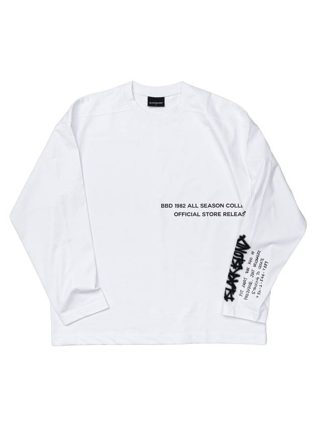 BBD 1982 No Sympathy Long T Shirt White - BLACKBLOND - BALAAN 1