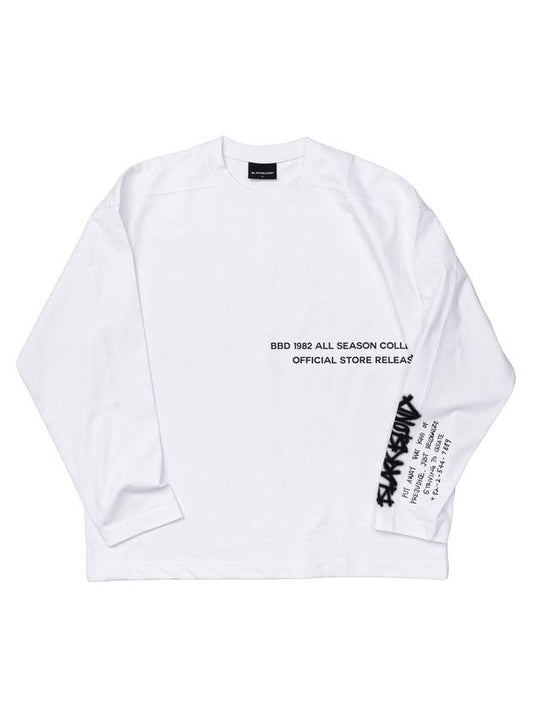 BBD 1982 No Sympathy Long T Shirt White - BLACKBLOND - BALAAN 1