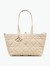 Toujours Macrocannage Calfskin Medium Tote Bag Beige - DIOR - BALAAN 4