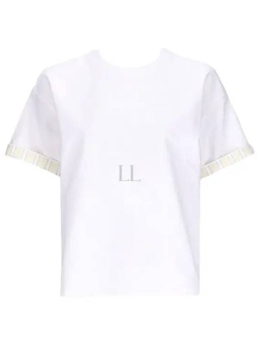 Short Sleeve T-Shirt 753811 V39G0 9073 CHALK - BOTTEGA VENETA - BALAAN 2