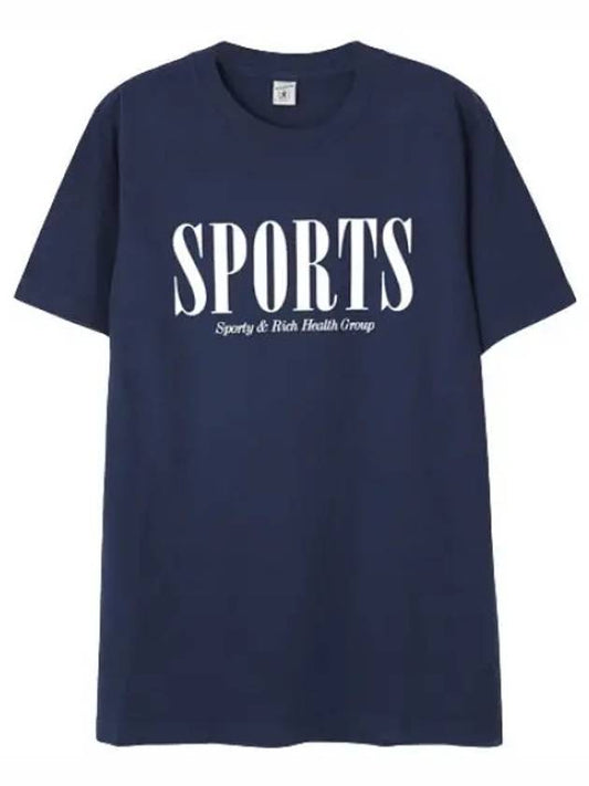 Sports print t shirt short sleeve men s - SPORTY & RICH - BALAAN 1