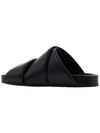 Bridge Leather Slippers Black - BOTTEGA VENETA - BALAAN 4