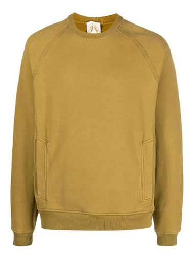 Men's Felpa Chiusa Girocollo Sweatshirt Mustard - TEN C - BALAAN 1