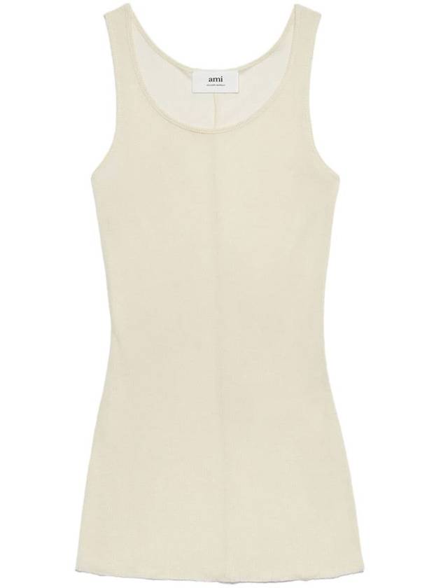 AMI Paris U-Neck Sleeveless Tank Top - AMI - BALAAN 1