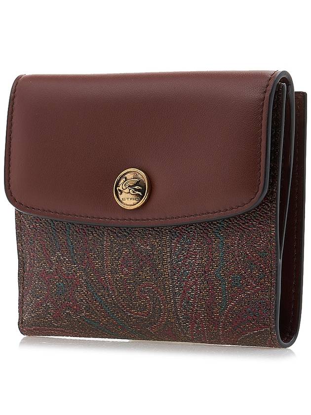 Paisley Print Card Wallet Brown - ETRO - BALAAN 3