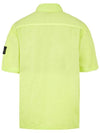 Men's Waffen Short Sleeve Shirt Jacket Lime - STONE ISLAND - BALAAN 4