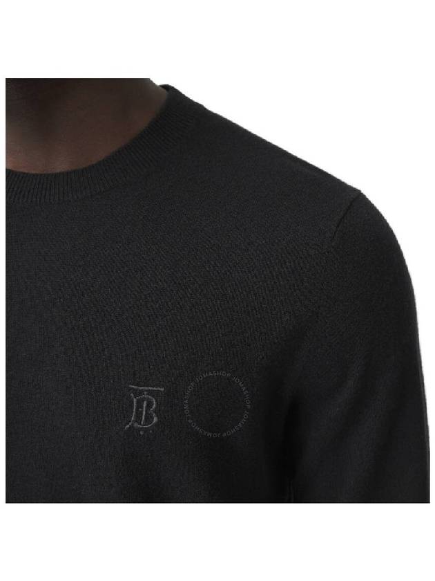 Monogram Cashmere Knit Top Black - BURBERRY - BALAAN 4