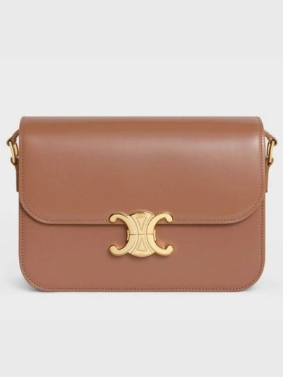 Teen Triomphe Shiny Calfskin Cross Bag Bronze - CELINE - BALAAN 2