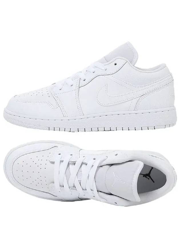 Air Jordan 1 Low Triple Low Top Sneakers White - NIKE - BALAAN 7