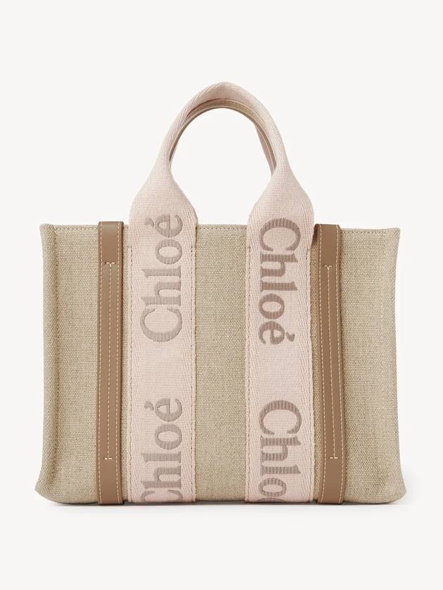 Woody Logo Small Tote Bag Blush Beige - CHLOE - BALAAN 4