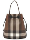 TB Mini Bucket Bag Dark Birch Brown - BURBERRY - BALAAN 5