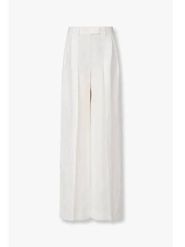 Women s Pleated Wide Pants White - BRUNELLO CUCINELLI - BALAAN 1