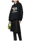 Multi Dolphin Logo Hooded Top Black - VETEMENTS - BALAAN.