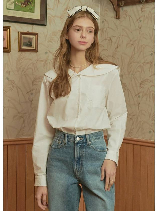 Canola Sailor Collar Blouse Ivory - MICANE - BALAAN 2