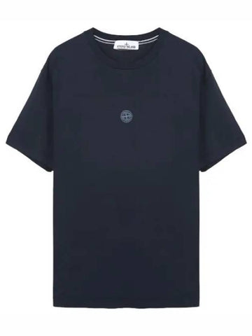 Compass logo lettering print t shirt men s short sleeve - STONE ISLAND - BALAAN 1