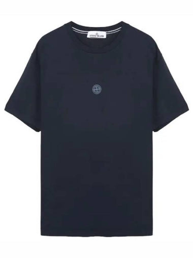 Compass logo lettering print T shirt - STONE ISLAND - BALAAN 1