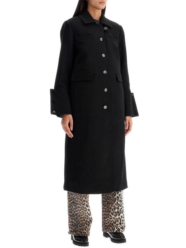 Coat F9606 099 BLACK - GANNI - BALAAN 3