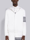 Diagonal armband hooded zip up jacket - THOM BROWNE - BALAAN 2