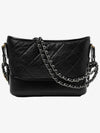 Gabrielle Calfskin Small Hobo Cross Bag Black - CHANEL - BALAAN 4