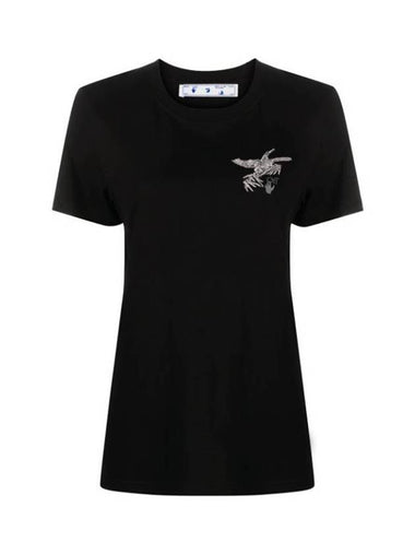 Bird Arrow Short Sleeve T-Shirt Black - OFF WHITE - BALAAN 1