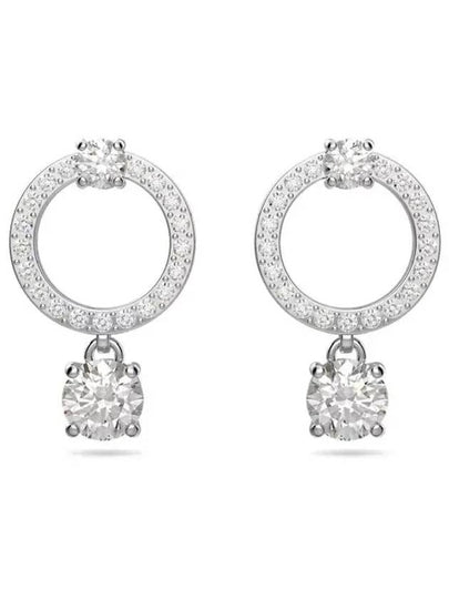 Constella Crystal Hoop Earrings Silver - SWAROVSKI - BALAAN 2