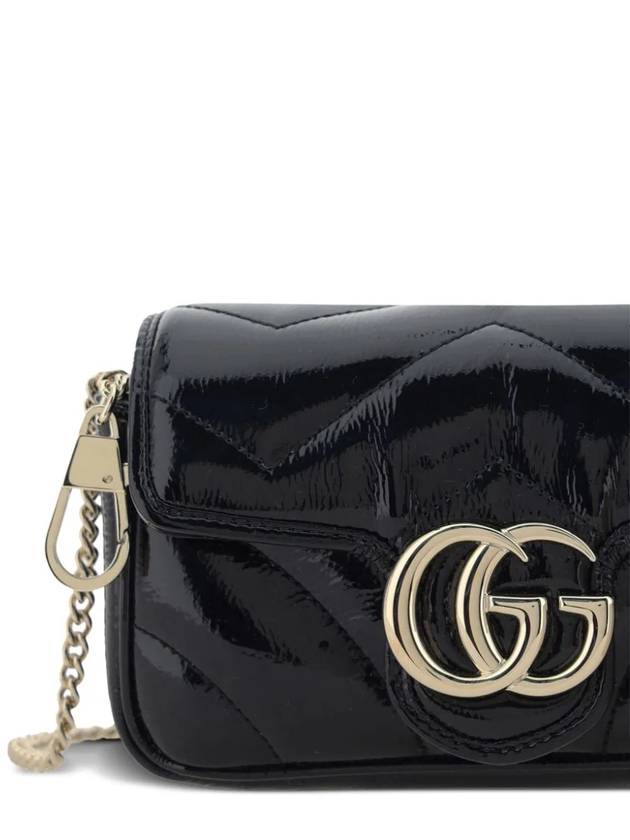 GG Marmont Super Mini Cross Bag Black - GUCCI - BALAAN 5