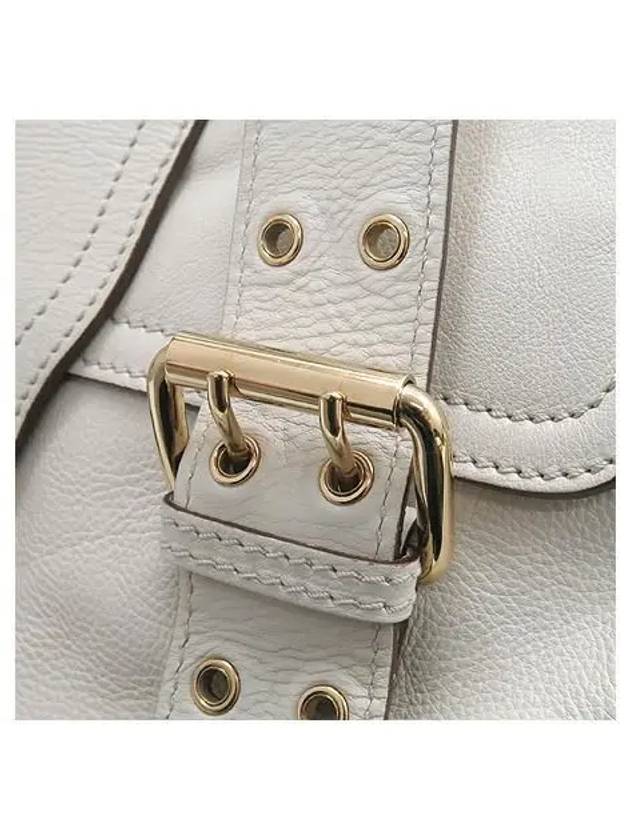 Ivory leather gold embellished tote bag - MARC JACOBS - BALAAN 5