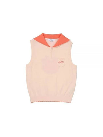 Sailor Bucket Sleeveless ORANGE WOMAN M3122PKV17ORG - MALBON GOLF - BALAAN 1