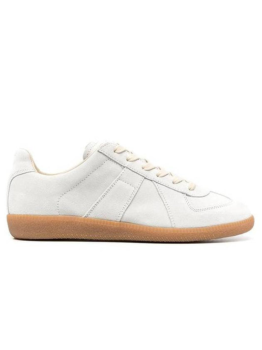 Women's Suede Replica German Army Low Top Sneakers Grey - MAISON MARGIELA - BALAAN 1