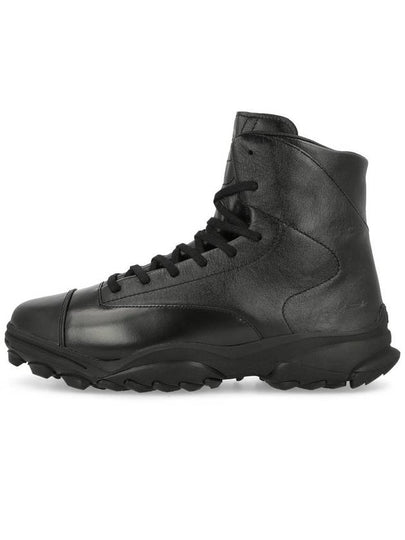 GSG9 Leather High Top Sneakers Black - Y-3 - BALAAN 2