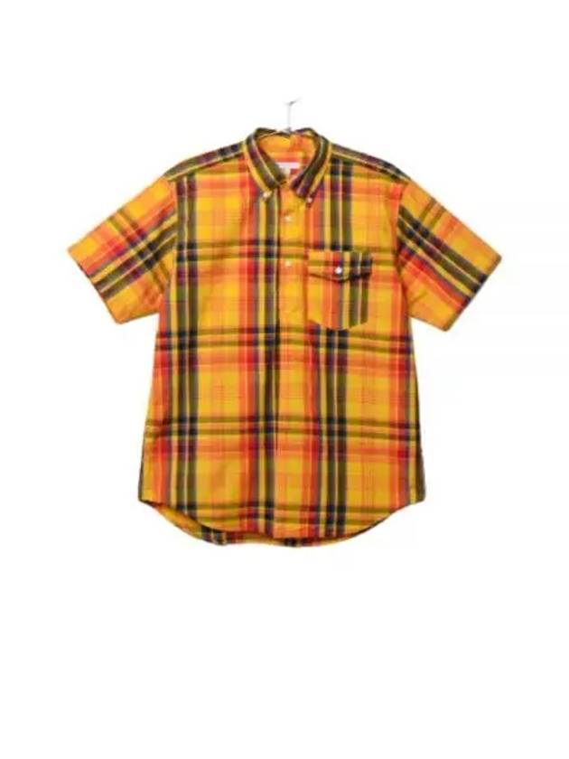 Popover BD Shirt Gold Cotton Plaid MP013 ES049 - ENGINEERED GARMENTS - BALAAN 1