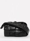 Cassette Intrecciato Tech Padding Cross Bag Black - BOTTEGA VENETA - BALAAN 2