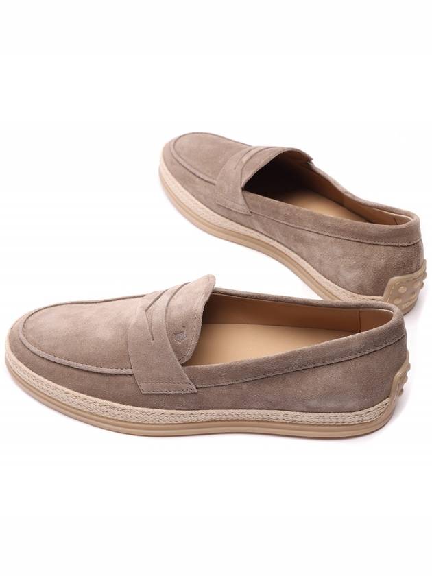 Flat Suede Loafers Beige - TOD'S - BALAAN 6