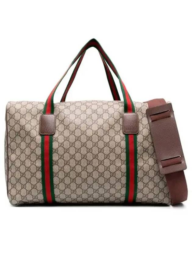 Web Soft GG Supreme Large Duffel Bag Beige - GUCCI - BALAAN 3