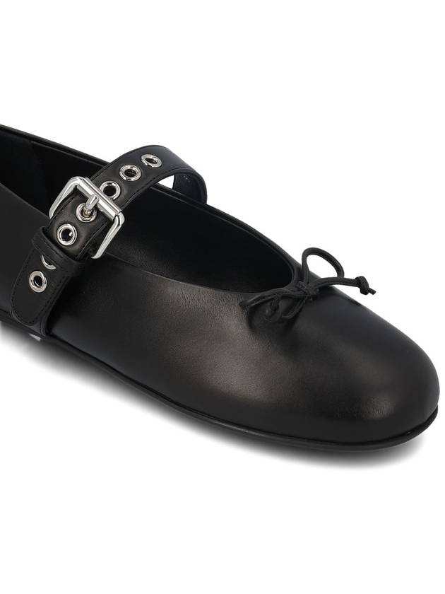 Leather Ballerinas Black - MIU MIU - BALAAN 5