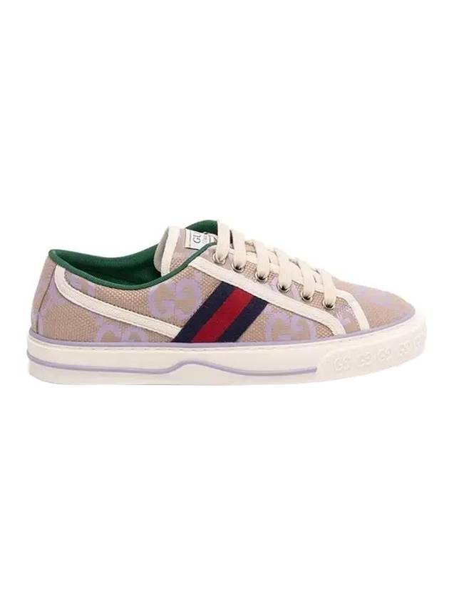 Tennis 1977 Low Top Sneakers Beige Lilac - GUCCI - BALAAN 1