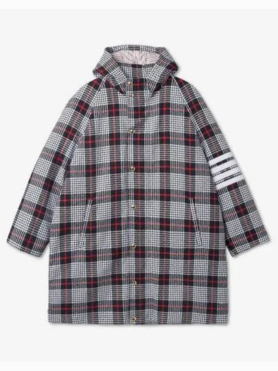 Summer Tweed Hooded Football Sideline Parka - THOM BROWNE - BALAAN 2