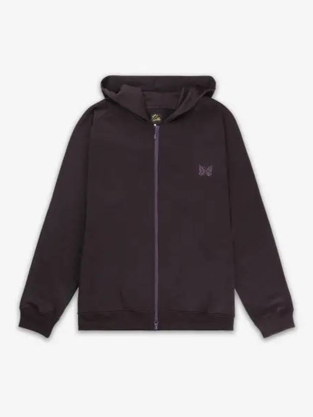 Logo Jersey Zip up Hood Dark Purple PU285DKPURPLE - NEEDLES - BALAAN 1