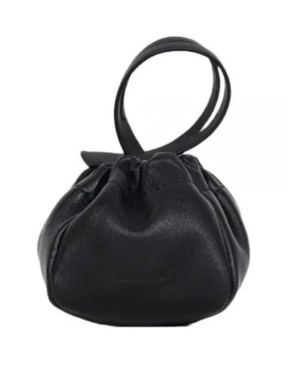 Women's Ripple Mini Pouch Bucket Bag Black - JIL SANDER - BALAAN 2