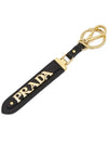 Saffiano Key Holder Black - PRADA - BALAAN 4