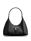 T Timeless Calf Leather Small Shoulder Bag Black - TOD'S - BALAAN 1