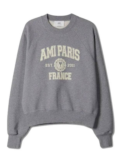 Paris France Sweatshirt Grey - AMI - BALAAN 2