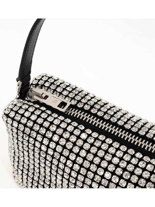 Heiress Crystal Mesh Pouch Bag Black White - ALEXANDER WANG - BALAAN 6